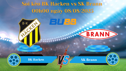 BU88 Nhận định soi kèo BK Hacken vs SK Brann 00h00 ngày 08/08/2025 - Vòng loại Europa League