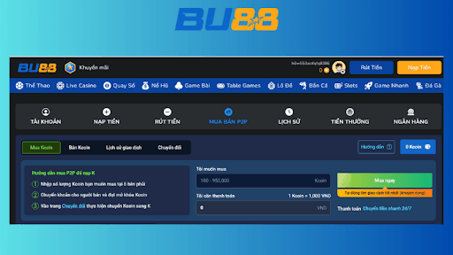 BU88 Giao Dịch P2P - Giải Phép Giao Dịch Thông Minh Cho Bet Thủ BU88